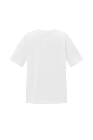Cotton Knitted Women's T-shirt Casual Solid Color