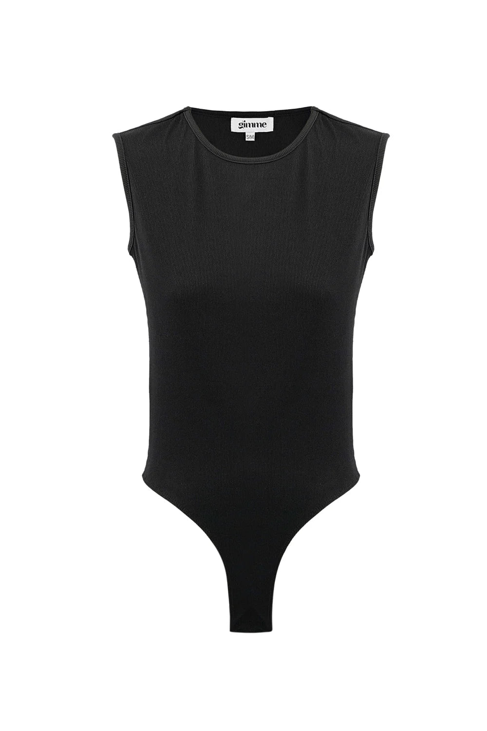 Polyester Women's Sleeveless Bodysuit Minimalist High-Waisted Design