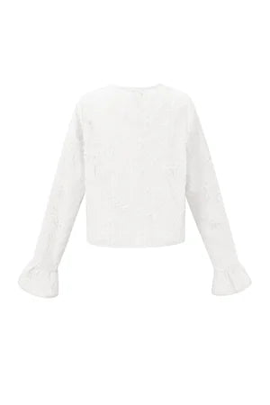 Woven Polyester Fiber Women's Long Sleeve Tops Elegant Solid Color Spring/Summer