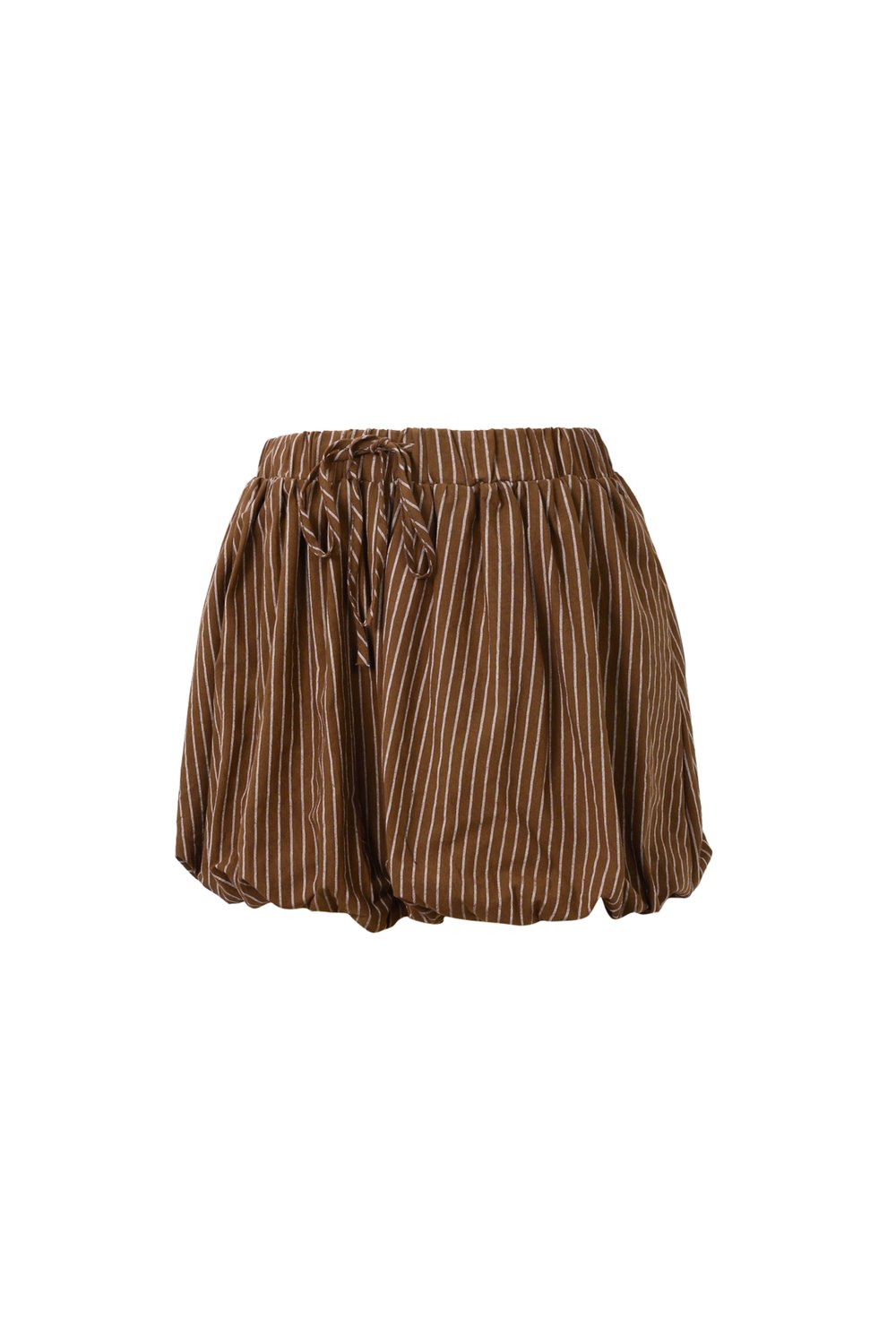 Woven Cotton Women's Shorts Casual Stripes