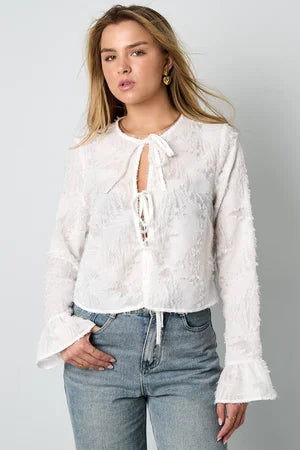 Woven Polyester Fiber Women's Long Sleeve Tops Elegant Solid Color Spring/Summer