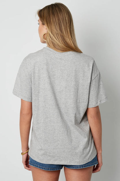 Cotton Women's T-shirt Casual Letters