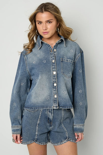 Strass Denim Jacket