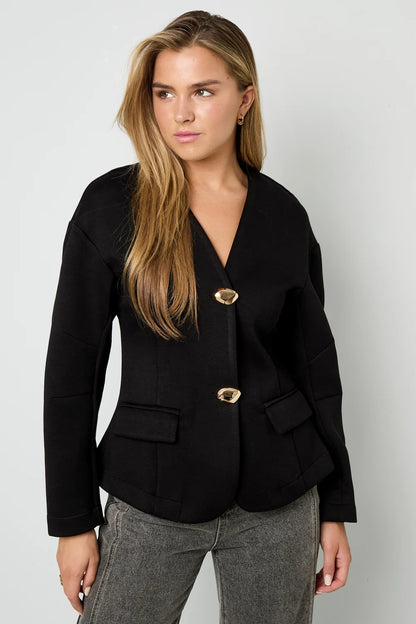 Woven Polyester Fiber Women's Suit Set Elegant Solid Color Fall/Winter