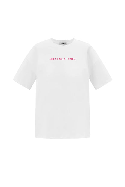 Cotton Women's T-shirt Casual Letters