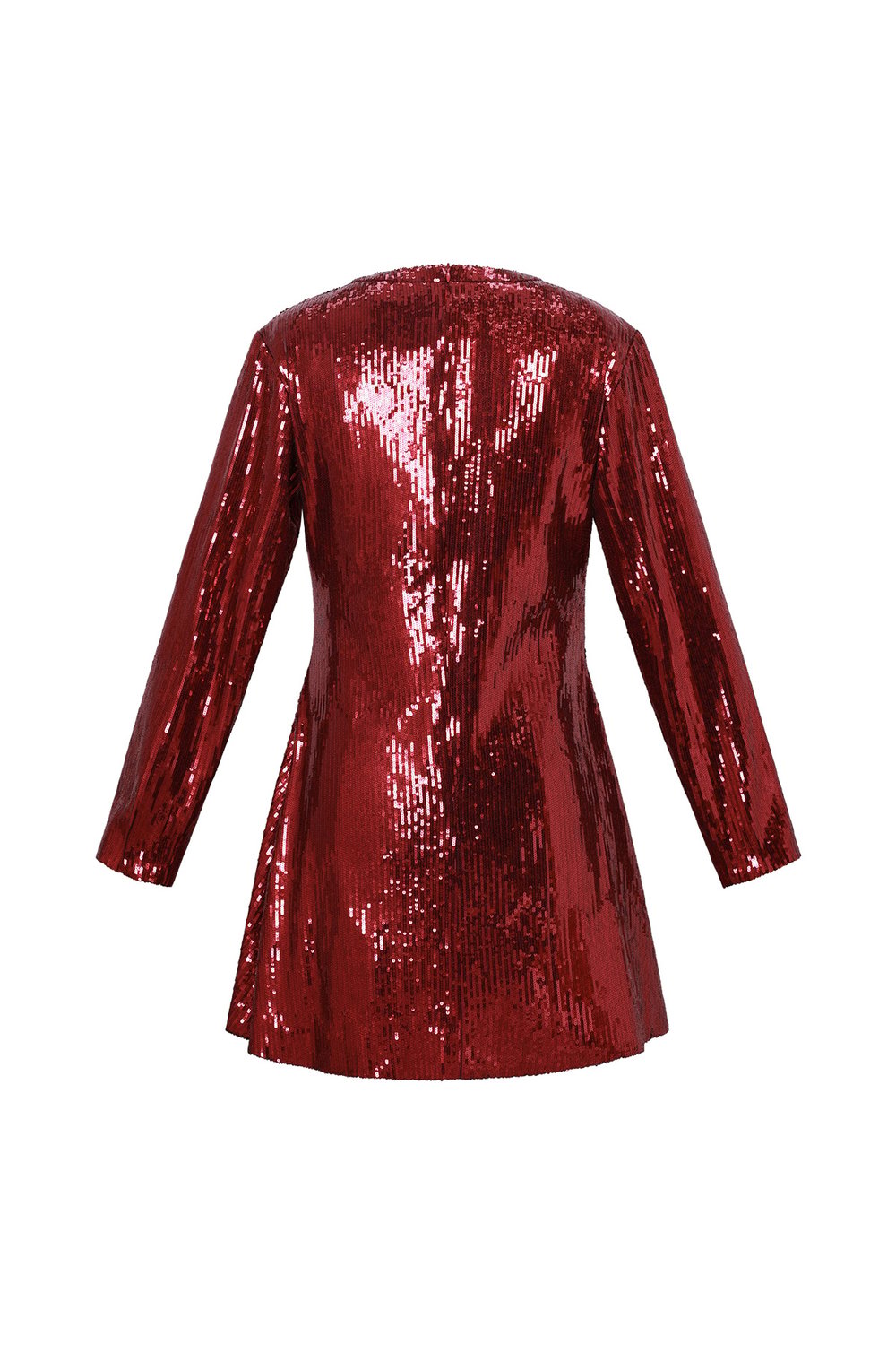Woven Polyester Fiber Women's Mini Dress Elegant Sequins Fall/Winter