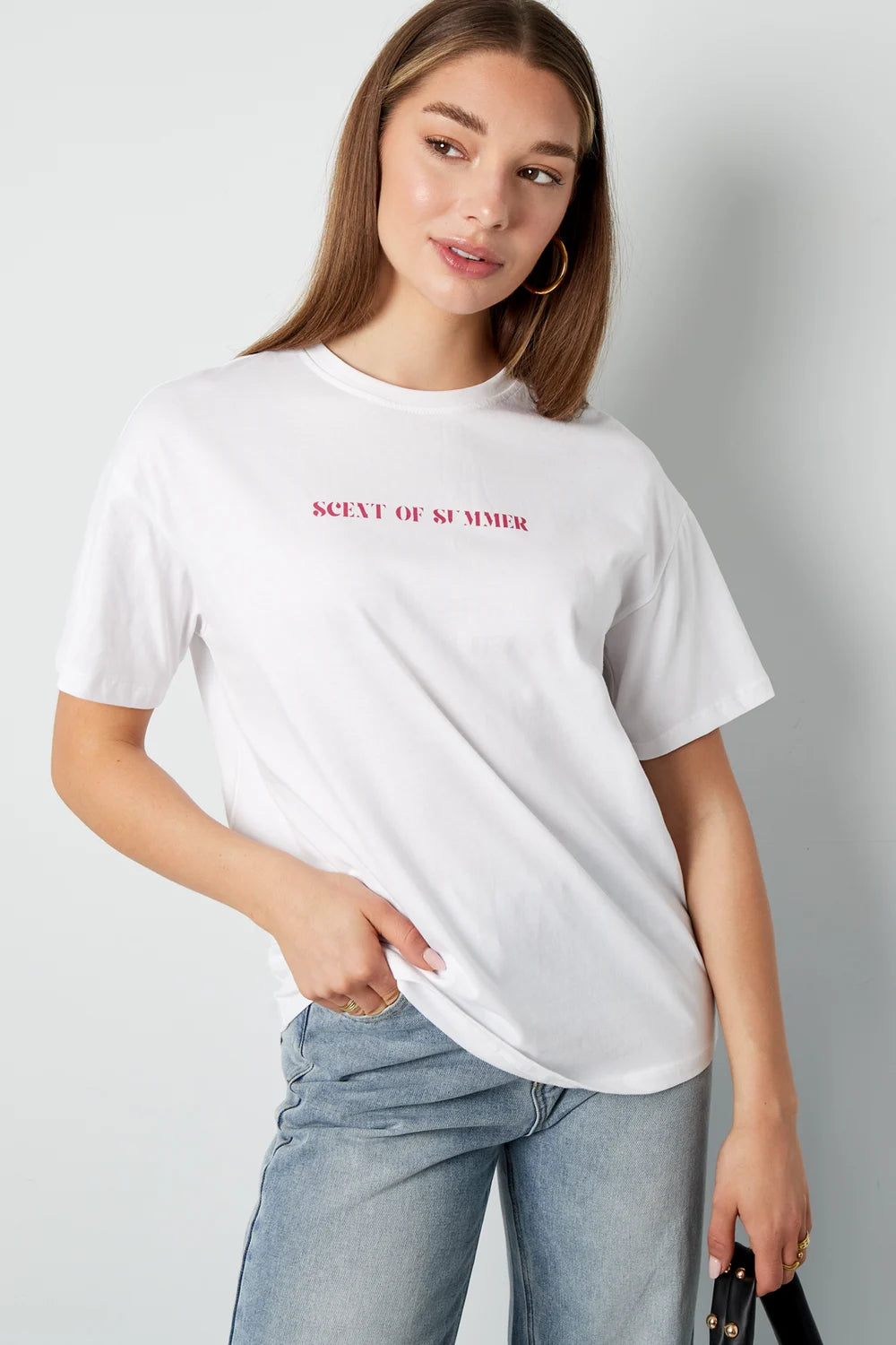 Cotton Women's T-shirt Casual Letters