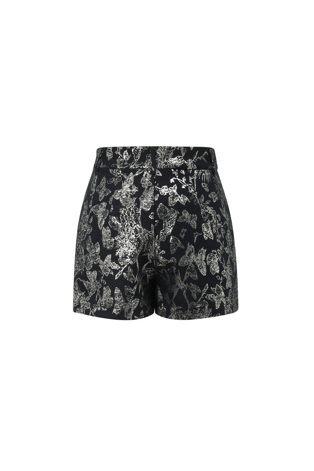 Woven Polyester Fiber Women's Shorts Elegant Floral Print