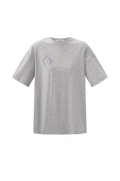 Cotton Women's T-shirt Casual Letters