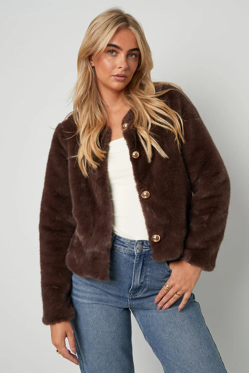 Woven Polyester Fiber Women's Jacket Elegant Solid Color Fall/Winter