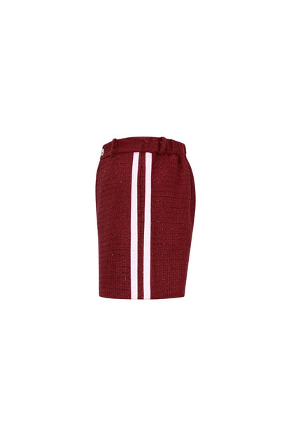 Woven Polyester Fiber Women's Shorts Elegant Plaid Fall/Winter