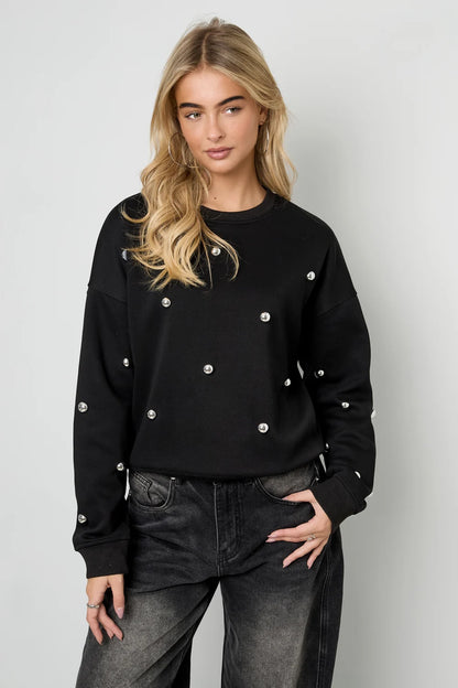 Sweater with studs