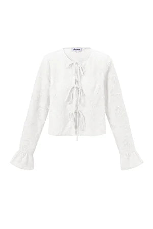 Woven Polyester Fiber Women's Long Sleeve Tops Elegant Solid Color Spring/Summer