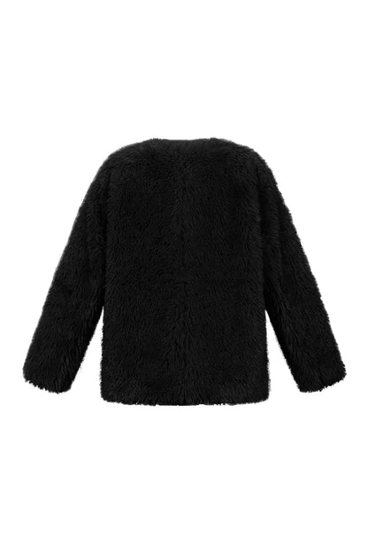 Woven Polyester Fiber Women's Jacket Elegant Solid Color Fall/Winter