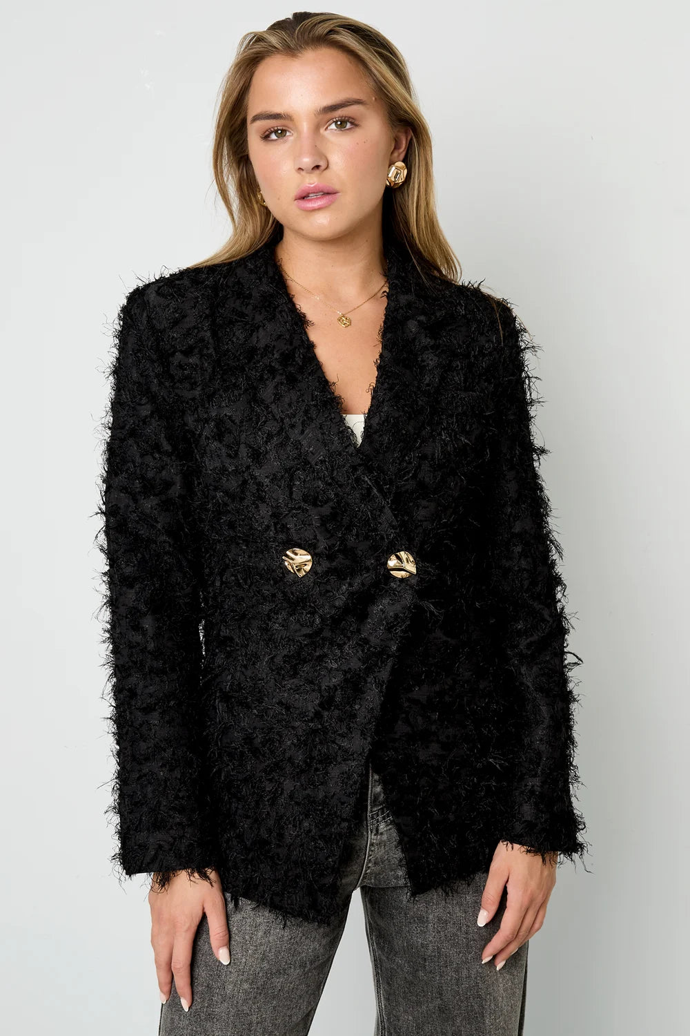 Textured Blazer