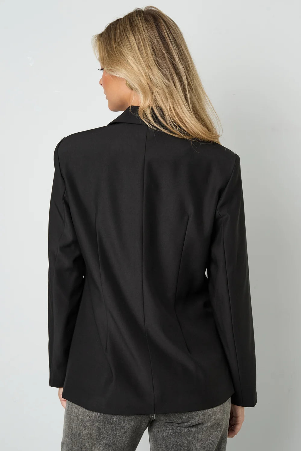 Woven Polyester Fiber Women's Suit Set Elegant Solid Color Fall/Winter