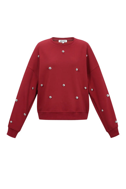 Sweater with studs