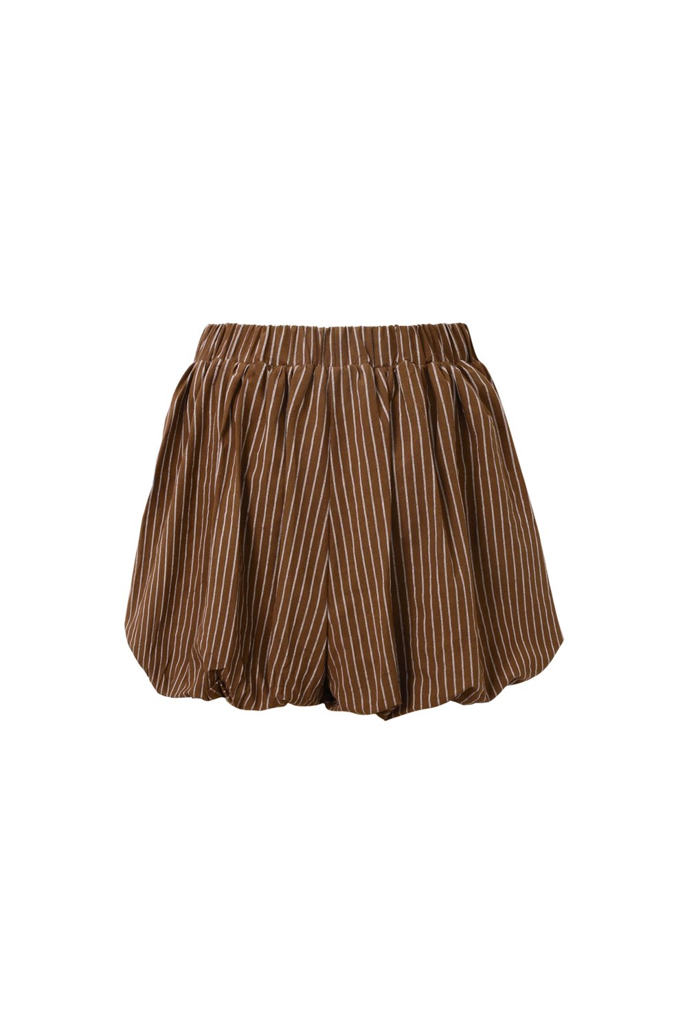 Woven Cotton Women's Shorts Casual Stripes