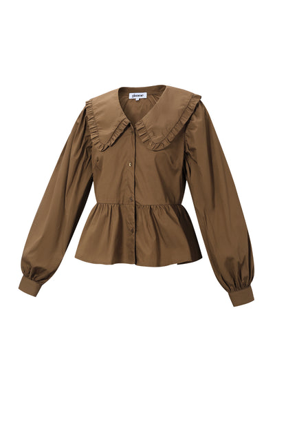 Cotton Blouses & Shirts Solid color Casual Spring/Summer Clothes