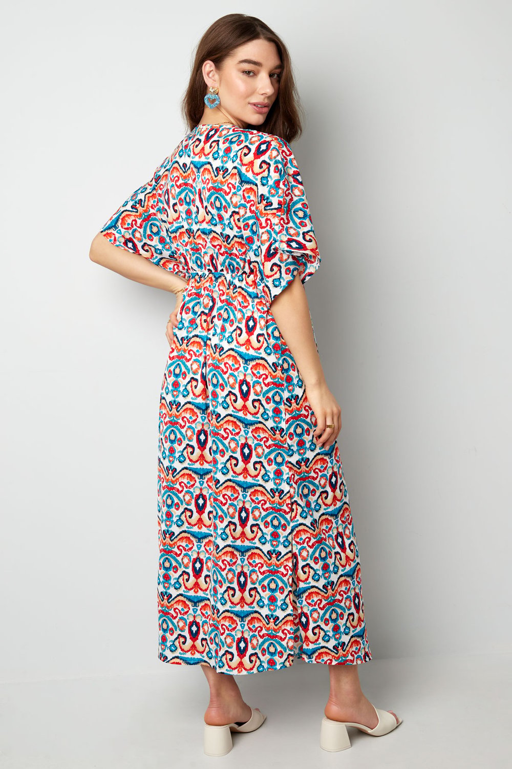 Polyester Women's Maxi Dress Bohemian Print